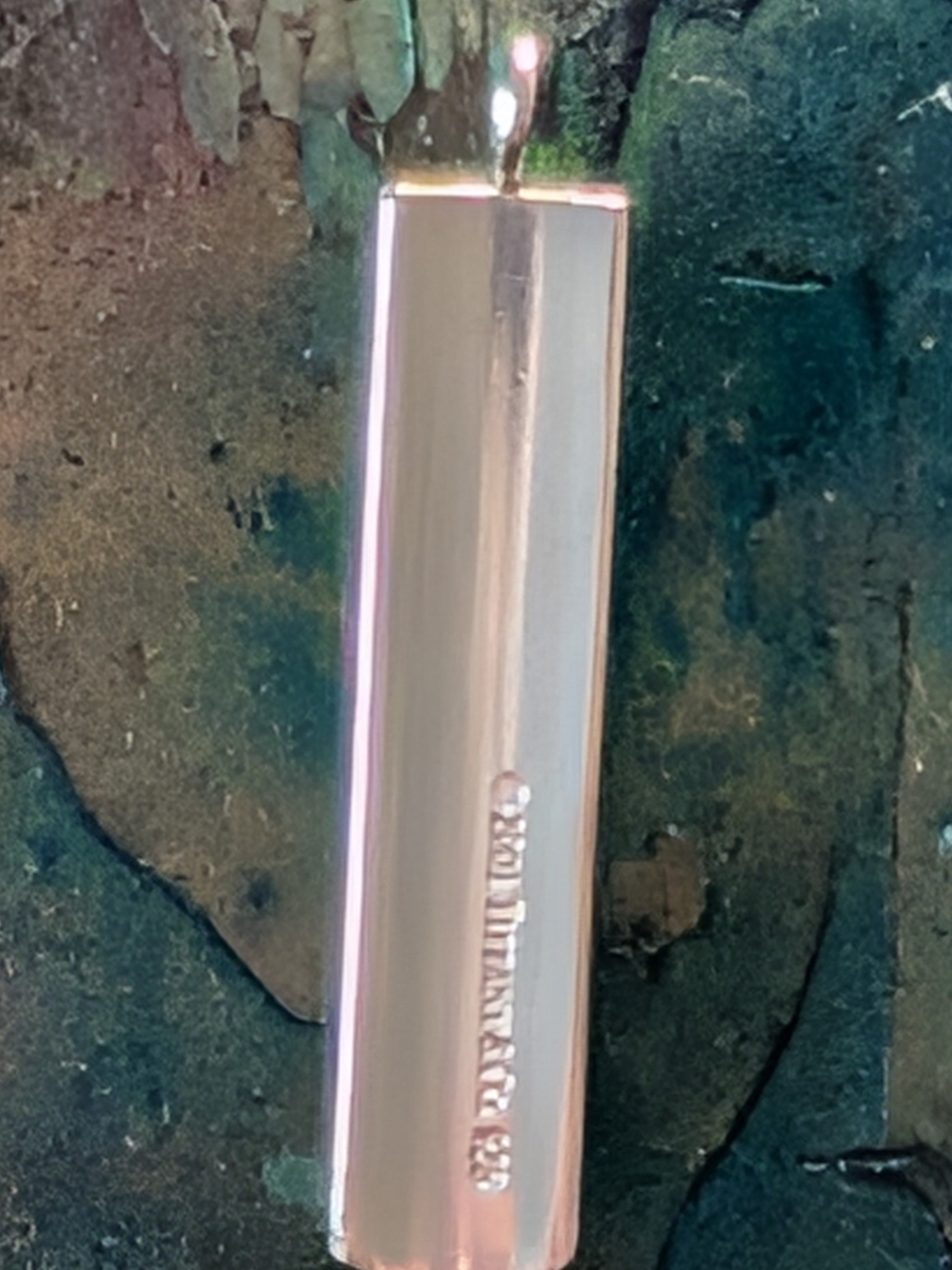 Retired 2001 Tiffany & Co. 925 T & CO 1837 Bar Pendant No Chain - Picture 5 of 10